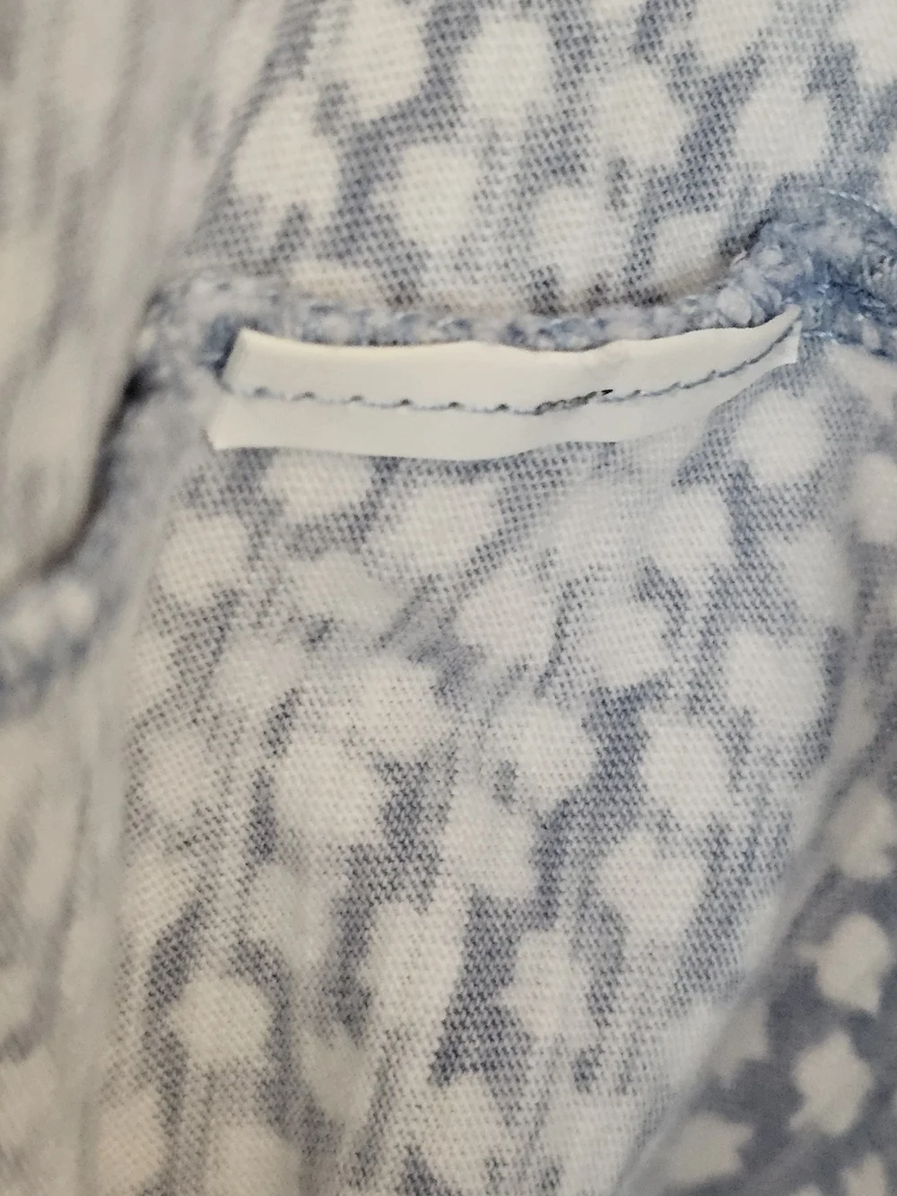 MICHAEL Michael Kors Blue Floral Boho Peasant Blouse Ruffle Sleeve Large
